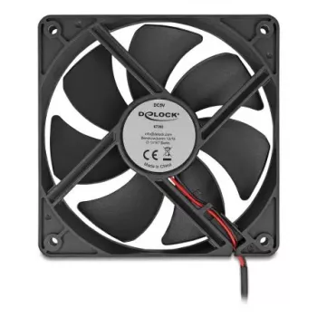 Ventoinha para caixa de computador DELOCK 67292 120 mm preto, rolamento de esferas, 5 V DC, fluxo de ar 1,73 m³/h