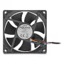 Ventoinha para caixa de computador DELOCK 67296 — 80 mm, rolamento de esferas, 0,97 m³/h, preto