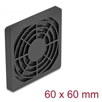 Grelha para ventoinha DeLOCK 67310 ABS preto 64 mm 50 x 50 mm
