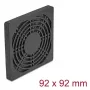 Grelha para ventoinha DELOCK 67312, ABS preto, 96,5×96,5 mm, padrão de montagem 92,5×92,5 mm
