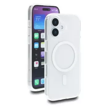 Capa de proteção para iPhone 17 da DELOCK — capa, compatível com MagSafe, branco transparente, compatível com ecrãs até 16 cm (6,3 polegadas)
