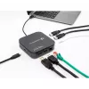 Mini docking station DeLOCK Thunderbolt 3 8K DisplayPort HDMI USB LAN áudio PD 3.0