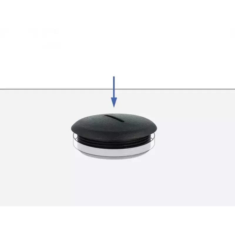 Tampa para tubo DeLOCK 60228 preto nylon