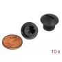Tampa para tubo DeLOCK 60228 preto nylon