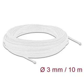 Manga de malha DeLOCK 20692 10 m x 3 mm branco