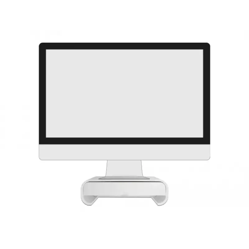 Suporte para monitor DeLOCK 18324 com gaveta branco