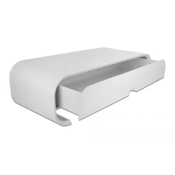 Suporte para monitor DeLOCK 18324 com gaveta branco