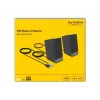Altifalantes estéreo DELOCK 27001, 2.0, alimentados por USB