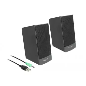 Altifalantes estéreo DELOCK 27001, 2.0, alimentados por USB