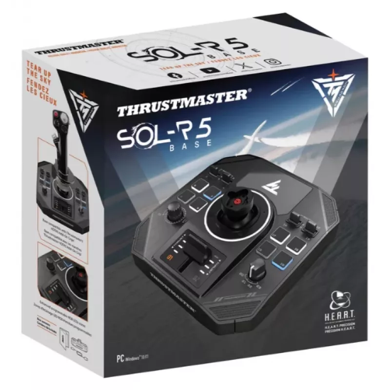 Thrustmaster SOL-R 5 Base Base de joystick, preto, USB-C