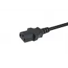 Equip 112111 cabo de alimentação CEE 7/7 para IEC C13, macho/fêmea, PVC, 3 m, preto