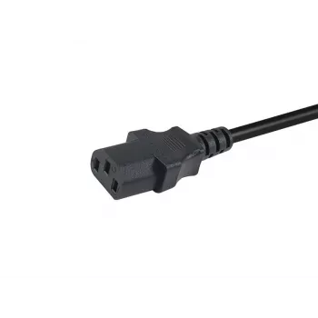 Cabo de alimentação EQUIP 112111 — CEE7/7 para IEC C13, H05VV-F3G, 3 m, 10 A, 250 V, preto