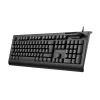 CONCEPTRONIC Teclado USB com leitor de cartões Smart-ID KAYNE01IT — tamanho completo 105 teclas, layout italiano, com fio, cabo de 1,5 m, preto