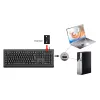 CONCEPTRONIC Teclado USB com leitor de cartões Smart-ID KAYNE01IT — tamanho completo 105 teclas, layout italiano, com fio, cabo de 1,5 m, preto