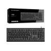 CONCEPTRONIC Teclado USB com leitor de cartões Smart-ID KAYNE01IT — tamanho completo 105 teclas, layout italiano, com fio, cabo de 1,5 m, preto