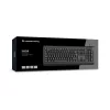 CONCEPTRONIC Teclado USB com leitor de cartões Smart-ID KAYNE01IT — tamanho completo 105 teclas, layout italiano, com fio, cabo de 1,5 m, preto