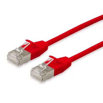Equip Cabo de rede fino Cat.6A F/FTP 1,5m vermelho 10000 Mbit/s