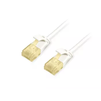 Cabo patch slim Equip Cat.6A U/UTP 2 m branco 10000 Mbit/s