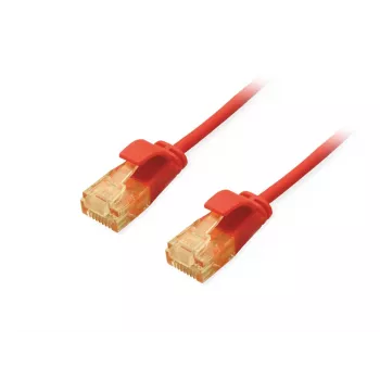Cabo patch slim Equip Cat.6A U/UTP 3,0 m vermelho 10000 Mbit/s