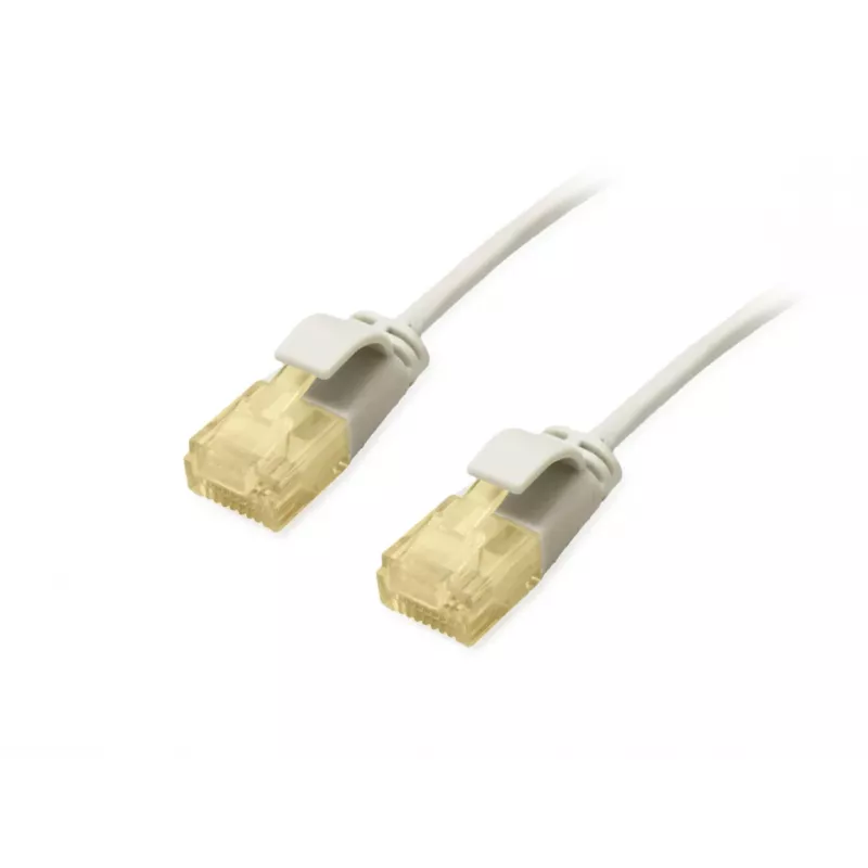 Cabo patch slim Equip Cat.6A U/UTP 1,0 m cinzento 10000 Mbit/s