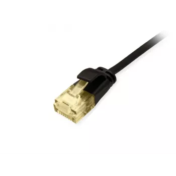 Cabo patch slim Equip Cat.6A U/UTP 1,0 m preto 10000 Mbit/s