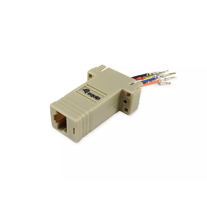 Adaptador Equip DB9 para RJ45 fêmea série cinzento 72x33x16mm