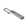 Adaptador multifunções Equip USB-C 6 em 1, HDMI 4K/30Hz, USB-C x4, USB-A x1, 5Gbps, 100W USB PD