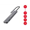 Adaptador multifunções Equip USB-C 6 em 1, HDMI 4K/30Hz, USB-C x4, USB-A x1, 5Gbps, 100W USB PD