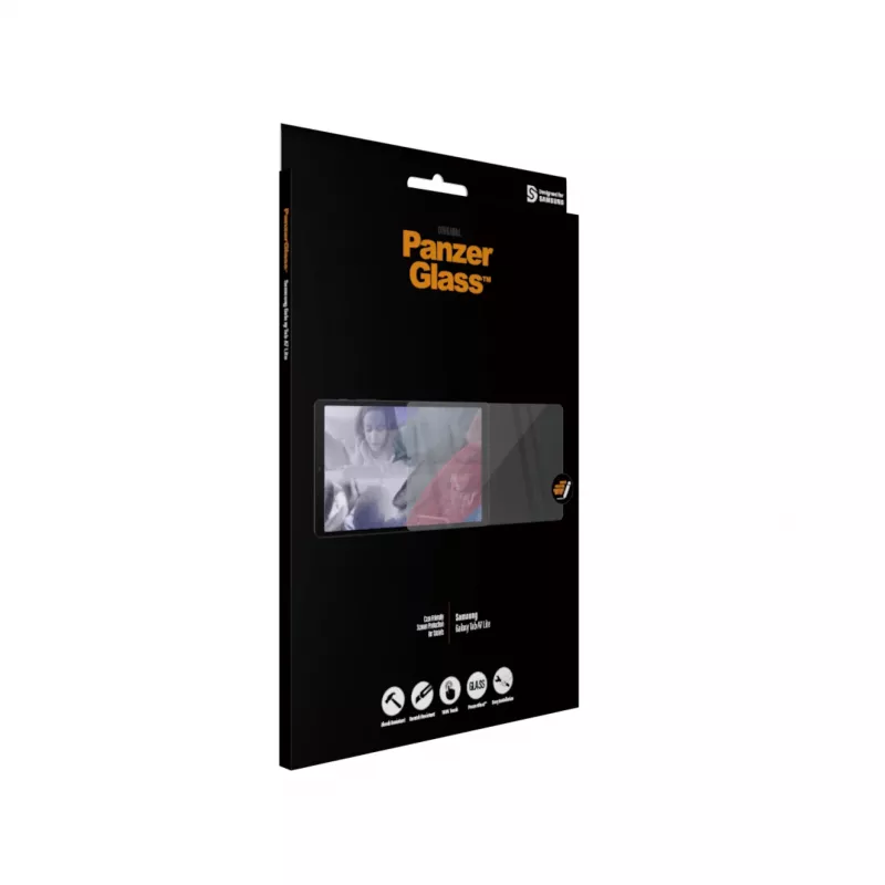 PanzerGlass® Película de proteção de ecrã Samsung Galaxy Tab A7 Lite, Samsung, Samsung - Galaxy Tab A7 Lite, aplicação a seco, resistente a riscos, resistente a choques, transparente, 1 unid.