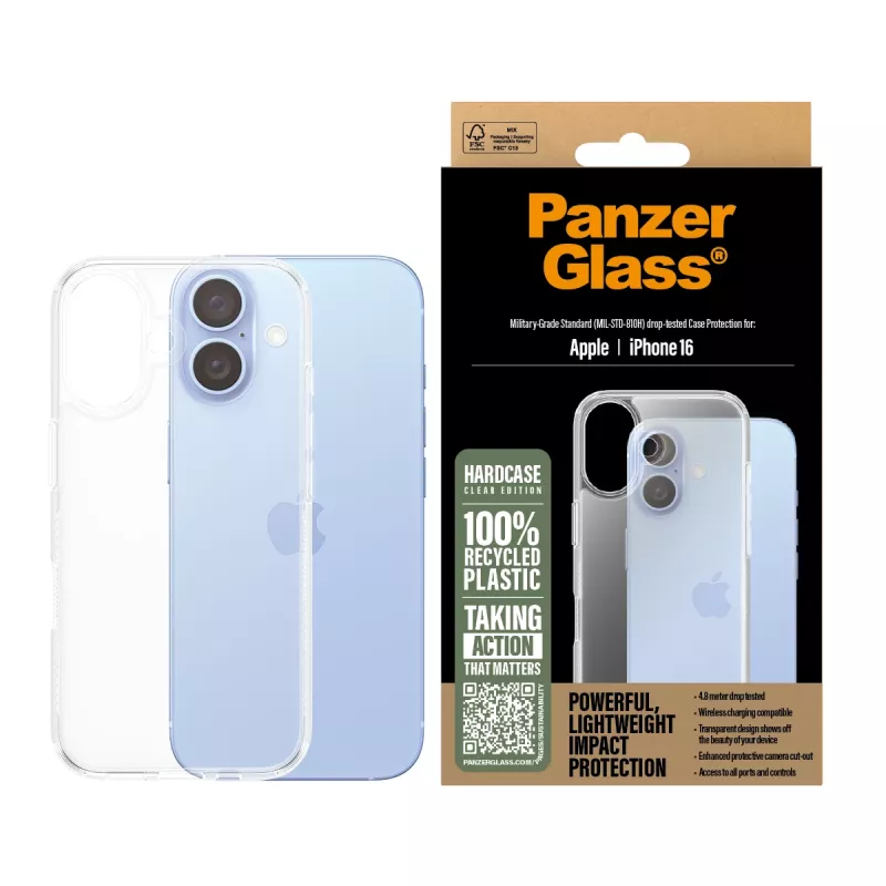 Capa PanzerGlass HardCase transparente iPhone '24 6.1