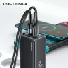 Carregador usams T47 USB / USB‑C 65W PD carregador rápido — 65W USB Power Delivery, portas USB-A + USB-C