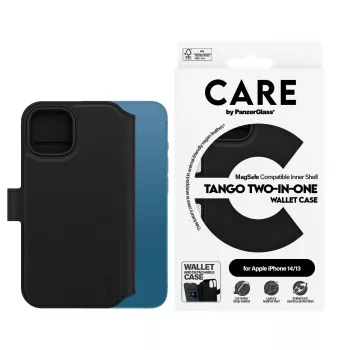Capa PanzerGlass CARE by Feature Case Tango Two-in-One Wallet MagSafe iPhone 14 13