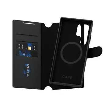 Capa para telemóvel PanzerGlass CARE Feature Case Tango Two-in-One Wallet, compatível com Samsung Galaxy S24 Ultra, transparente