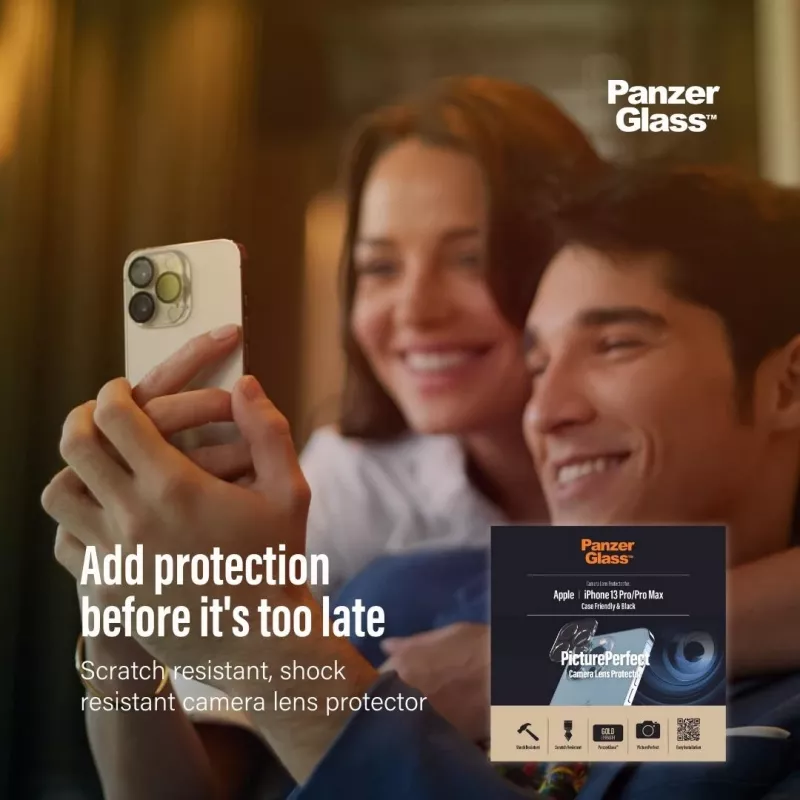Protetor de objetiva de câmara PanzerGlass Apple iPhone 13 Pro 13 Pro Max resistente a riscos e choques