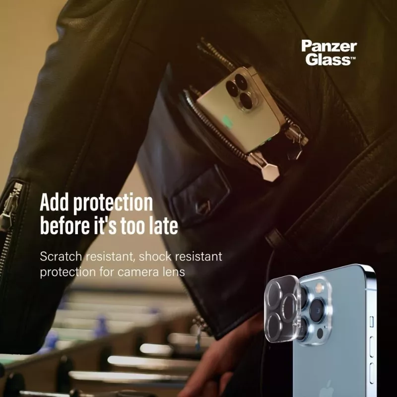 Protetor de objetiva de câmara PanzerGlass Apple iPhone 13 Pro 13 Pro Max resistente a riscos e choques