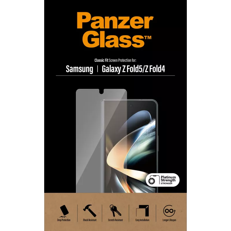 Película protetora de ecrã PanzerGlass para Samsung Galaxy Z Fold4 antibacteriana resistente a riscos