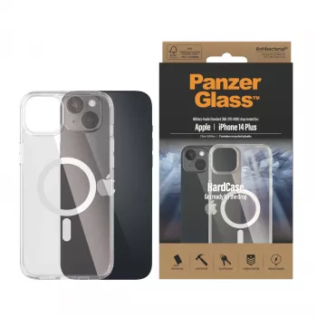 Capa rígida PanzerGlass ® transparente com MagSafe branco iPhone 14 Plus