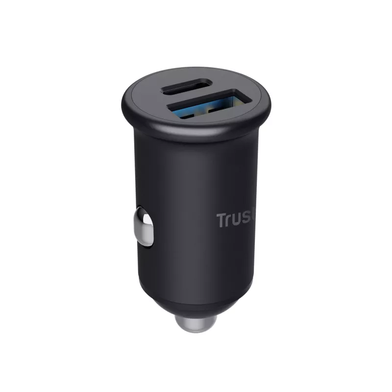 Acendedor de cigarros TRUST Maxo Universal preto carregamento rápido automóvel 12-24V