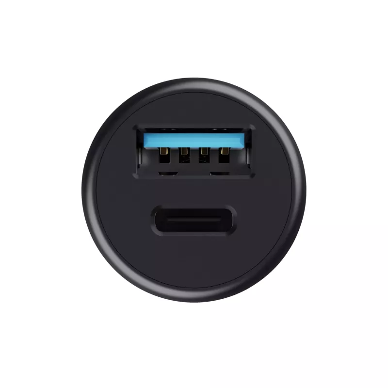 Acendedor de cigarros TRUST Maxo Universal preto carregamento rápido automóvel 12-24V