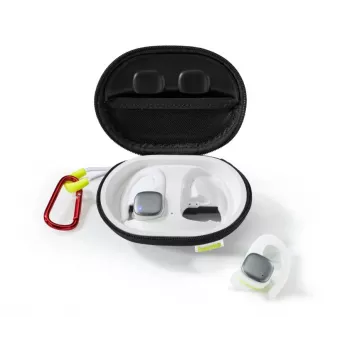Hama Spirit Athletics auscultador True Wireless Stereo (TWS) com gancho desportivo Bluetooth branco, amarelo