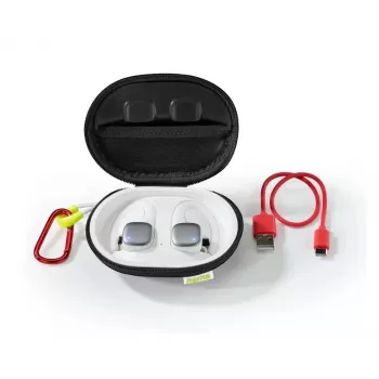 Hama Spirit Athletics auscultador True Wireless Stereo (TWS) com gancho desportivo Bluetooth branco, amarelo