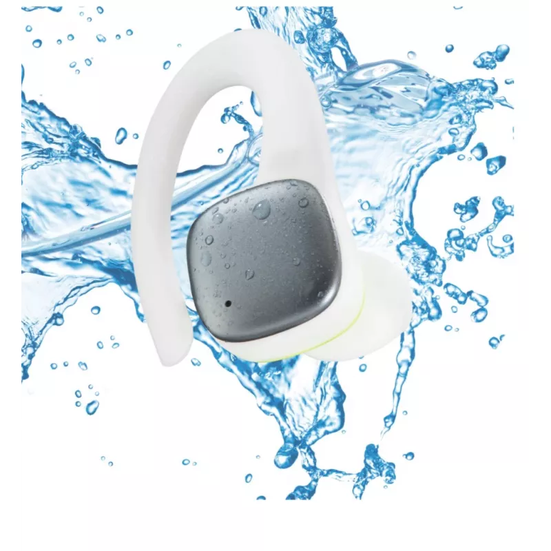 Hama Spirit Athletics auscultador True Wireless Stereo (TWS) com gancho desportivo Bluetooth branco, amarelo
