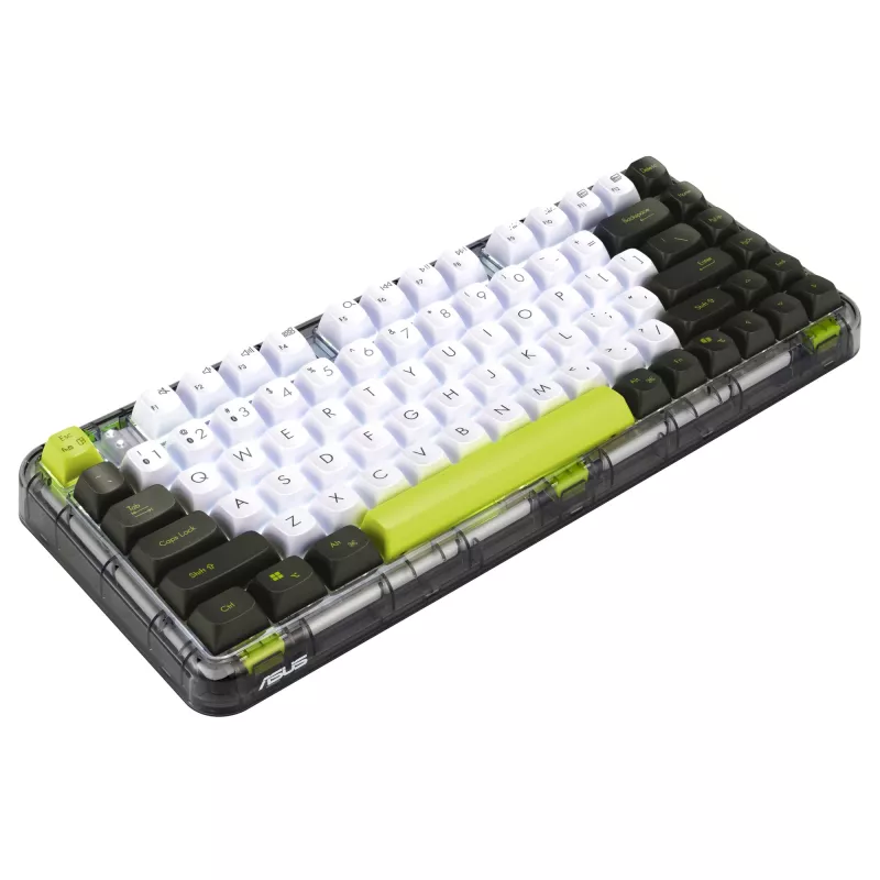 ASUS Jelly75 KD201 teclado mecânico, layout 75%, USB, RF Wireless e Bluetooth, multicolor