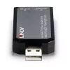 Lindy extensor IR sem fios bidirecional, transceptor, transmissor e recetor AV, 150 m, com fios, preto