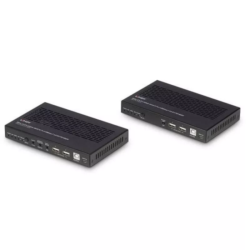 Lindy extensor KVM HDBaseT 3.0 Cat.6A HDMI 4K60, áudio, IR e RS-232 100 m
