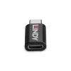 Lindy USB 3.2 Type-C para C 100W bloqueador de dados, USB Type-C, USB Type-C, preto