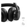 Hama BT700 Headset sem fios com arco de cabeça chamadas/música USB Type-C Bluetooth preto