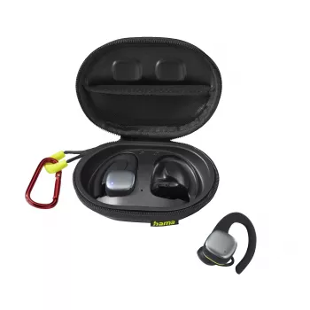 Hama Spirit Athletics Headset True Wireless Stereo (TWS) com gancho auricular desporto Bluetooth preto