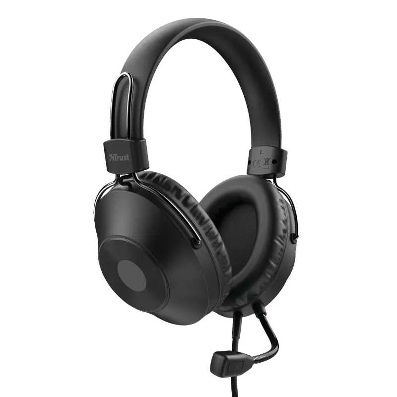 Trust HS-250 Headset com fios Head-band chamadas/música preto