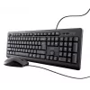 Trust TKM-250 Teclado rato incluído escritório USB QWERTZ alemão preto